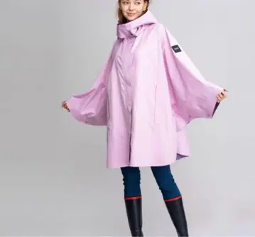 AIGLE 에이글 레인 판초 레인코트 핑크