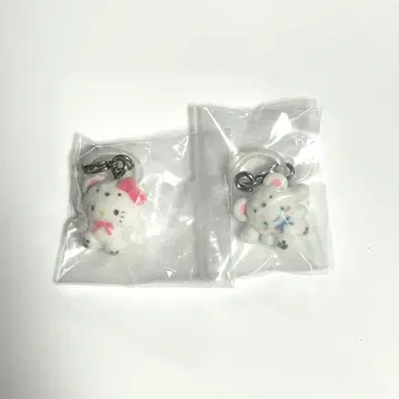 산리오 복슬복슬 스노우 표시 액세서리 시나모롤 헬로키티 2개 세트