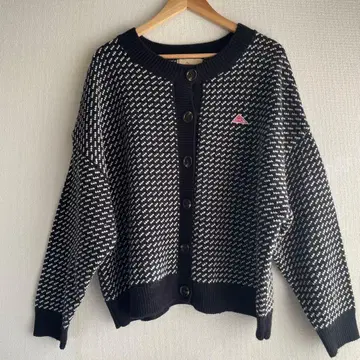 KELTY x 사만사 모스모스 오버 사이즈 니트 가디건 블랙