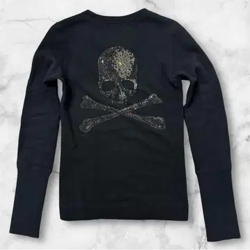 Y2K skull design raglan long sleeves emo