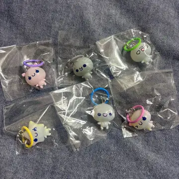 푹푹 아와와짱 콜롱토 클리어 마크 참 6종 컴프 세트