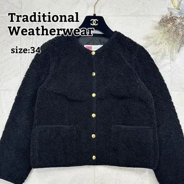 새상품급 [트래디셔널 웨더웨어] ARKLEY 보아 자켓 블랙 34