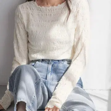 LOWRYSFARM 셔링 풀오버