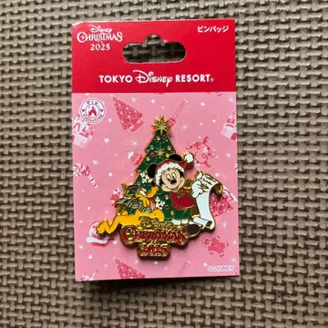 디즈니 크리스마스 2025 핀 배지 미키 플루토 트리