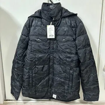 택 포함 새상품 아줄바이마우지 다운 자켓 블랙 S