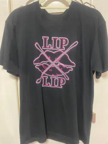 LIP x LIP 로고 T셔츠 블랙