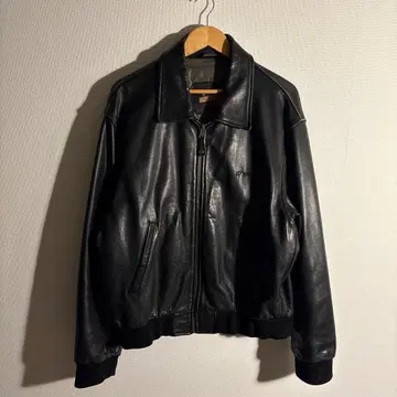 90s 구제 의류 Redskins 상태 좋음 가죽 자켓 가죽 블루종