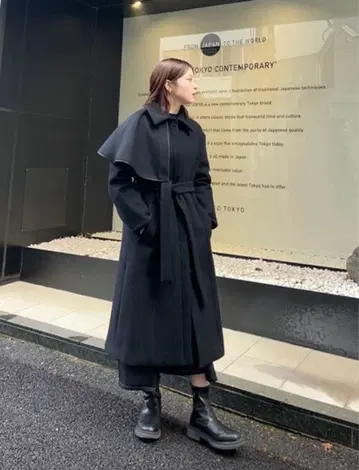 [ 즉시 구매 가능 ] UNITED TOKYO 2way 하프 케이프 코트