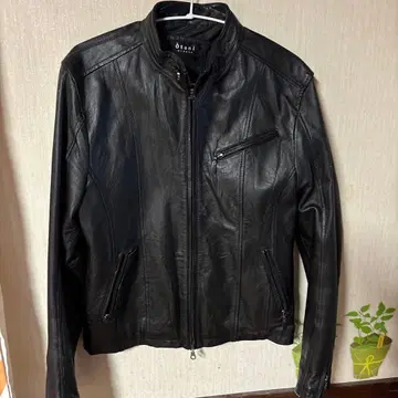 오타니 블랙 라이더 자켓 M 양가죽