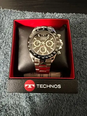 TECHNOS 크로노그래프 블랙