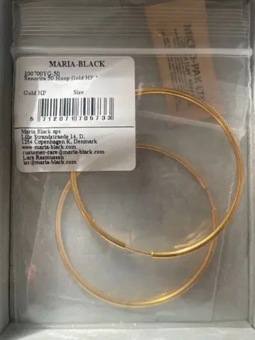 MARIA BLACK Senorita 50 Hoop Gold HP