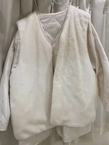 ray cassin 퀼팅 자켓 x 퍼 베스트