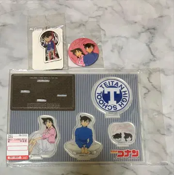 명탐정 코난 코난 신이치 란 아크릴 스탠드 캔 배지 키링