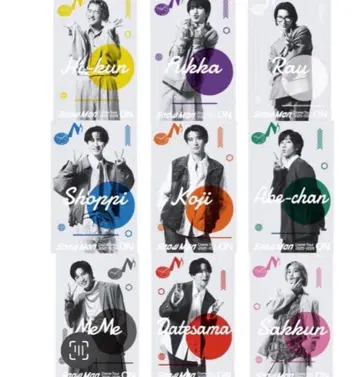 새상품 Snow Man Dome tour [ ON ] 스티커 9인 세트