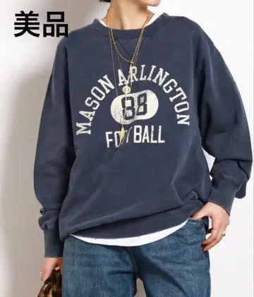 athletic wear MASON 별주 오버 칼리지 맨투맨