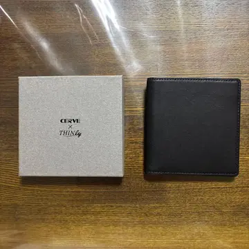 CERVE x THINly 접이식 지갑 블랙