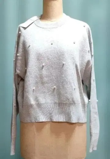 DESSIN 펄 장식 스웨터