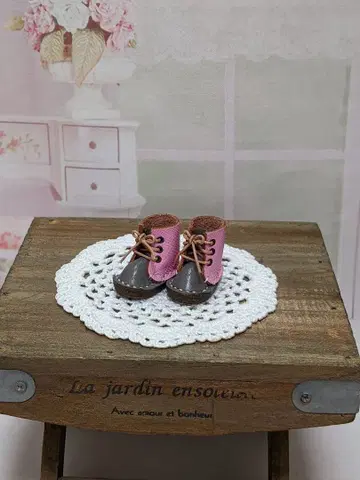 리카짱과 네오 브라이스용 귀여운 가죽 인형 부츠 신발 핸드메이드