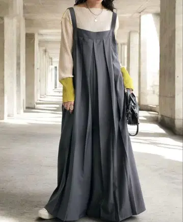 안티카 antiqua 플리츠 살로펫 그레이