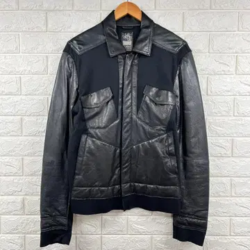 새상품급 마리떼 프랑소와 저버 GIRBAUD 램 가죽 절개 자켓 M