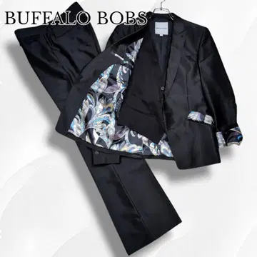 버팔로 밥스 수트 3점 셋업 안감 페이즐리 블랙 베스트
