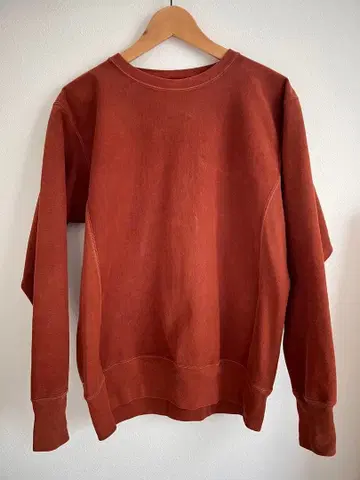 AURALEE SUPER MILLED SWEAT RED BROWN