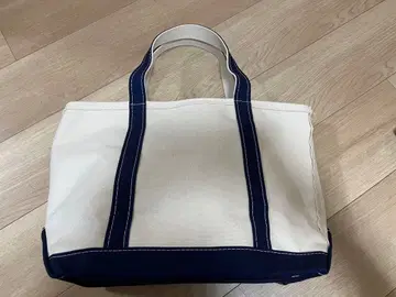 [ 새상품 ] LLBean 화이트 네이비 토트백