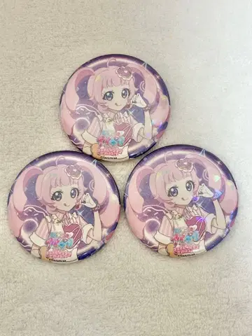 비밀의 아이프리 amo 카페 아오조라 히마리 캔뱃지 3개 홀로 아모카페