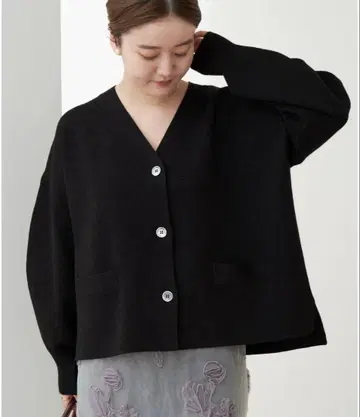 택 포함 새상품 IENA 슈퍼 파인 스무스 가디건