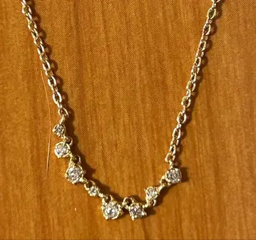 새상품급 noguchi BIJOUX 브라운 다이아 목걸이