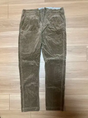 BEAMS 브라운 코듀로이 치노 팬츠 M