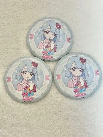 비밀의 아이프리 amo 카페 로쿠도 에루 캔뱃지 3개 보통 아모카페