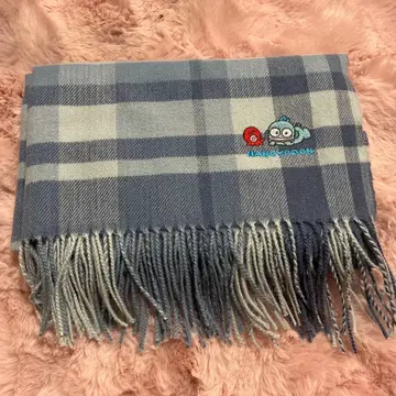 한교동 자수 체크 머플러