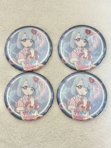 비밀의 아이프리 amo 카페 로쿠도 에루 캔뱃지 4개 홀로 아모카페