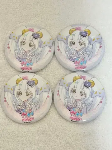 비밀의 아이프리 amo 카페 반지 공주 캔뱃지 4개 보통 아모카페