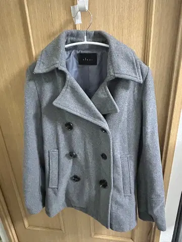 1361 [비검] 여성용 피 코트 (M) 심플