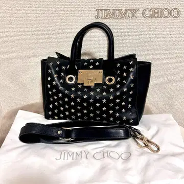[JIMMY CHOO] 지미추 라일리 스타 스터드 백 블랙