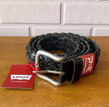 미사용 새상품 천연 가죽 Levis 웨빙 벨트 메쉬 리바이스 가죽