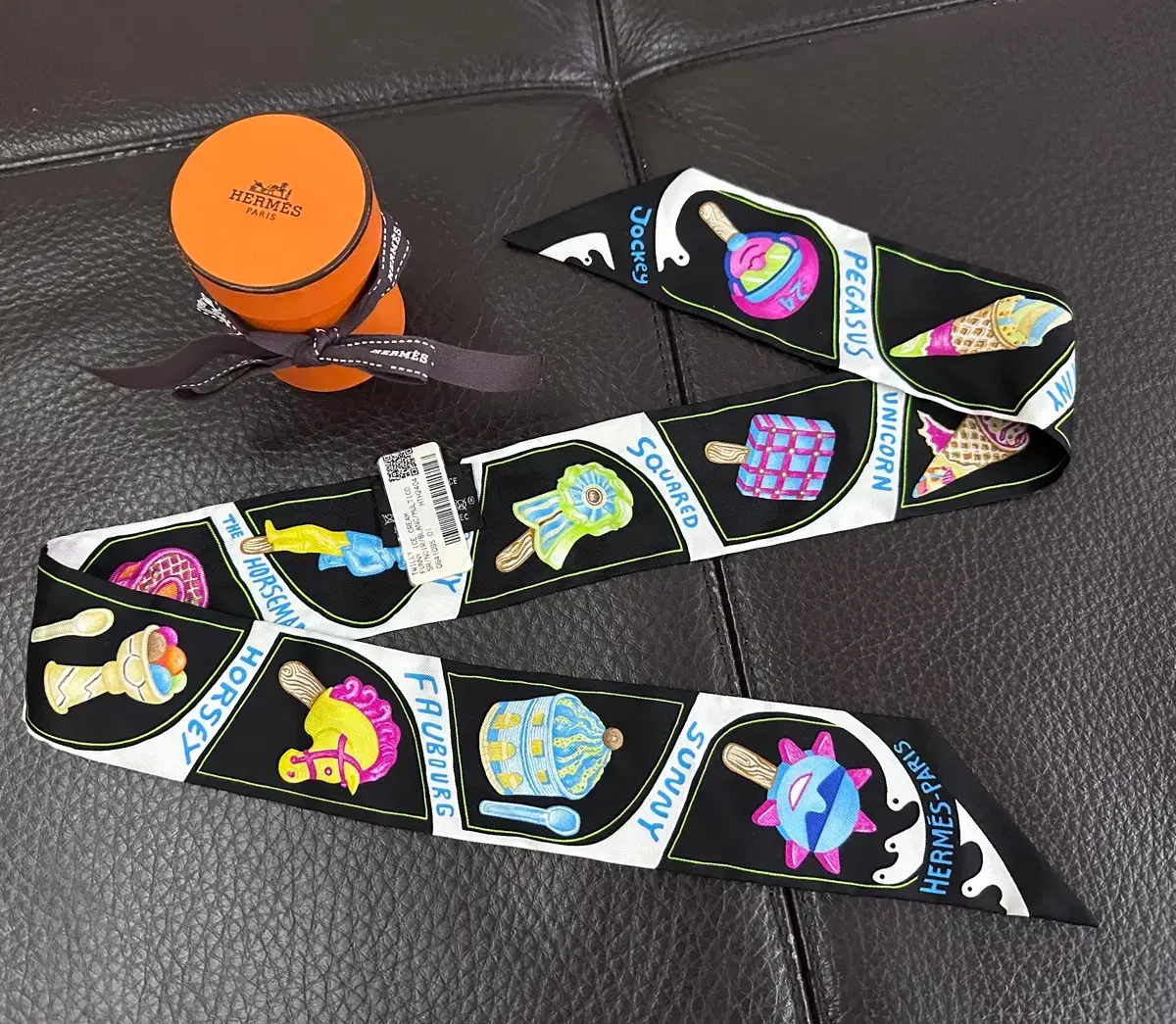 Hermes 24SS Ice Cream Twilly (New)