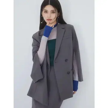 MURUA 오픈 슬리브 테일러드 자켓