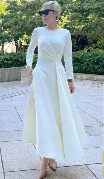 택 포함 새상품 완판템 젠느 켈리라이크 슬리브 원피스 M