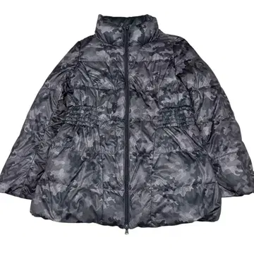 새상품급  컬렉션 다운 자켓 다크 그레이 카모플라쥬 리버서블 블랙