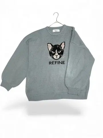 timeless bonbazaar 그레이 니트 스웨터 오버 사이즈