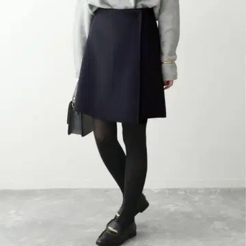 SLOBE IENA 더블 페이스 미니 스커트 36