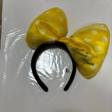 미니 마우스 도트 리본 머리띠