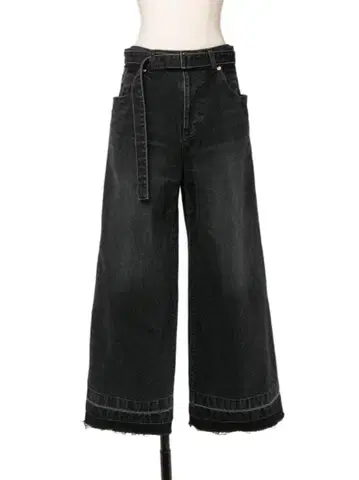 완판 23AW Sacai 사카이 Denim Pants 2 블랙 데님