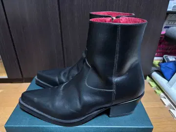 어니스트 w 베이커 블랙 가죽 부츠