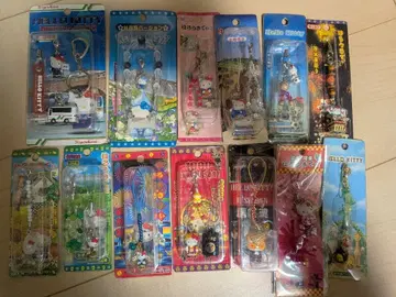 지역 한정 키티 헬로키티 스트랩 다수 세트