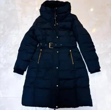 [미사용품급] 자라 베이직 A라인 롱다운 자라 벨트 포함