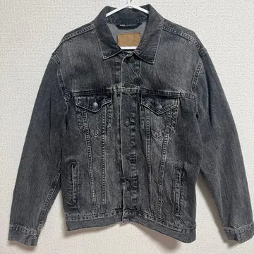 ZARA 데님 자켓 블랙 색빠짐